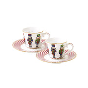 Easy Life - Nutcracker 80ml (2.7oz) Espresso Cup & Saucer Set of 2