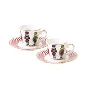 Easy Life - Nutcracker 80ml (2.7oz) Espresso Cup & Saucer Set of 2