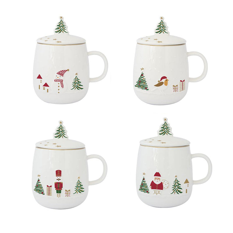 Easy Life - Let It Snow 450ml (15oz) Infuser Mug  (Asst'd)