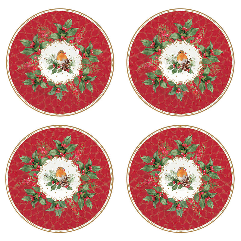 Easy Life - Christmas Berries 19cm (7.5in) Plates Set of 4