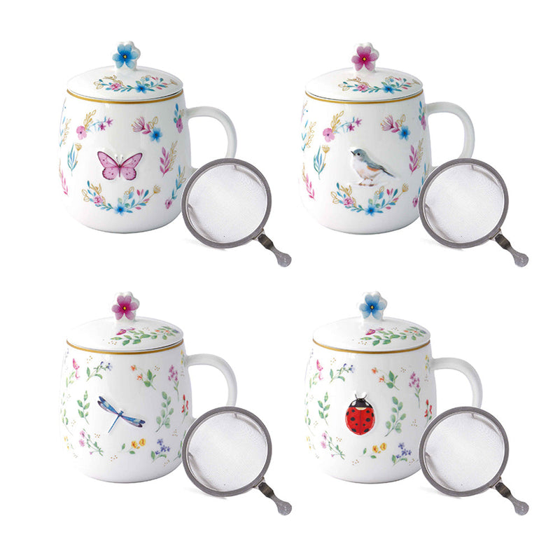 Easy Life - Fancy Garden 450ml (15oz) Infuser Mug (Assorted)