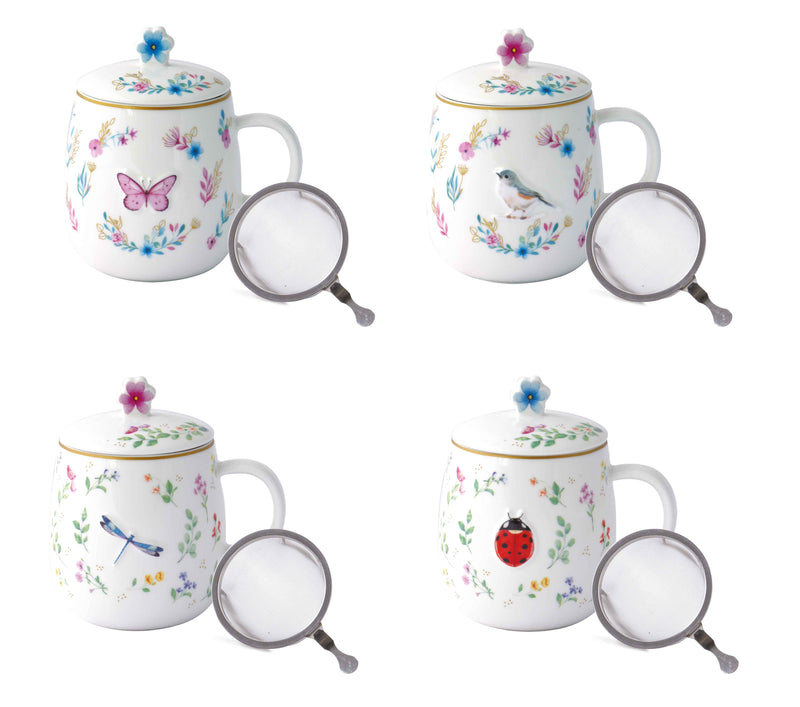 Easy Life - Fancy Garden 450ml (15oz) Infuser Mug (Assorted)