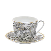 Easy Life - Retro Jungle 400ml (13.5oz) Breakfast Cup & Saucer