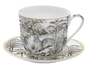 Easy Life - Retro Jungle 400ml (13.5oz) Breakfast Cup & Saucer