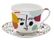 Easy Life - Modernism 400ml (13.5oz) Breakfast Cup & Saucer