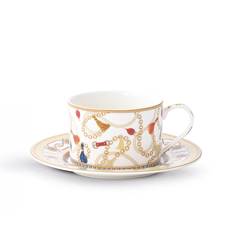 Pozzi Milano - POZZI Cheval 220ml (7.4oz) Cup & Saucer