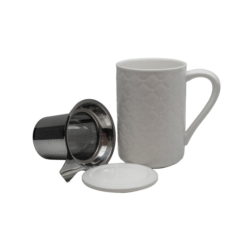 BOWRING - Ginny Mug 450ml (15.2oz) with Infuser  and Lid