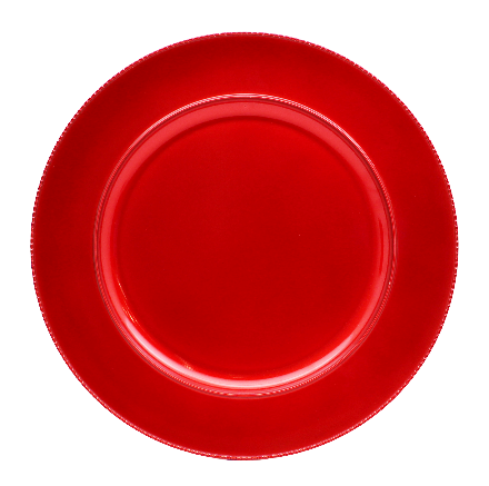 BOWRING - Chloe 33cm Charger Red