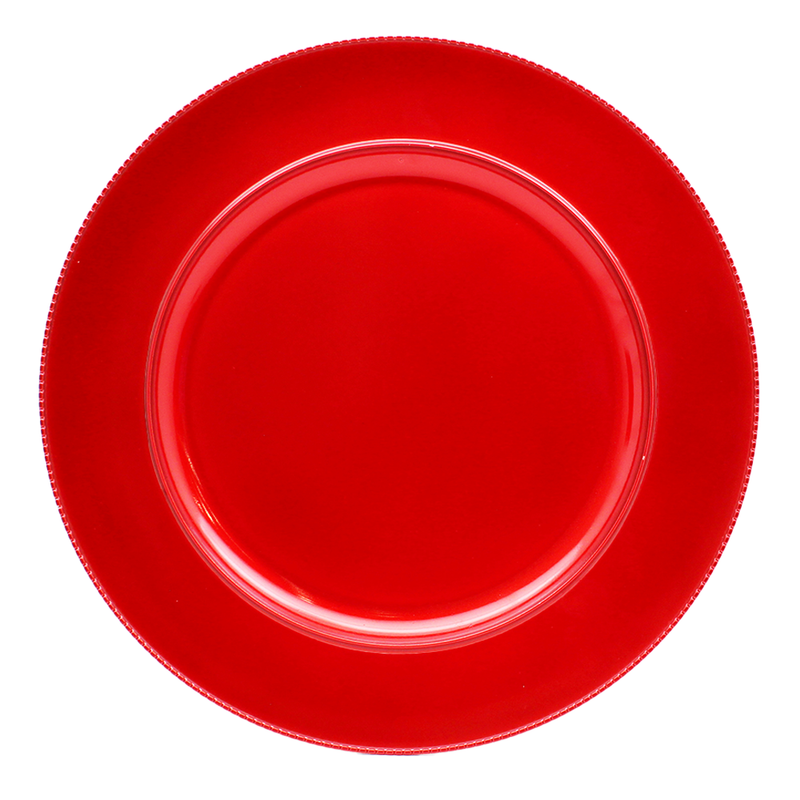 BOWRING - Chloe 33cm Charger Red