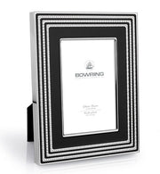 BOWRING - Carson Black/Silver Accent 3.5 x 5in Frame