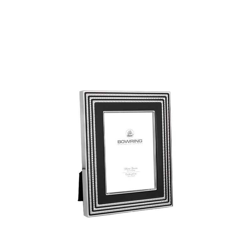 BOWRING - Carson Black/Silver Accent 5 x 7in Frame