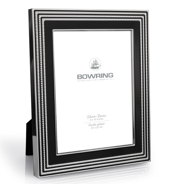 BOWRING - Carson Black/Silver Accent 8 x 10in Frame