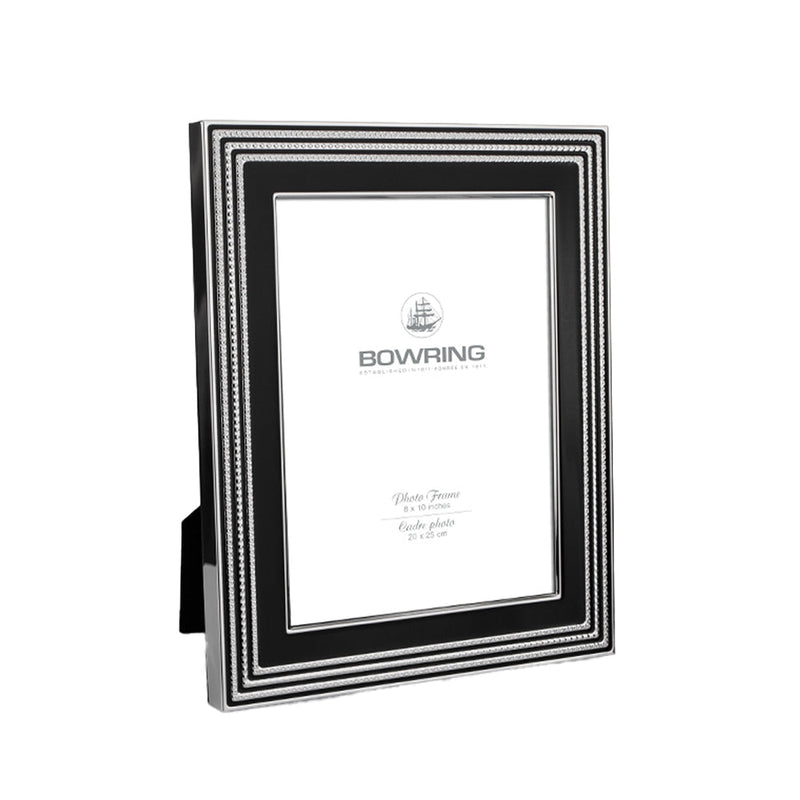 BOWRING - Carson Black/Silver Accent 8 x 10in Frame