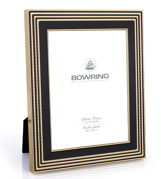 BOWRING - Carson Black/Gold Accent 8 x 10in Frame