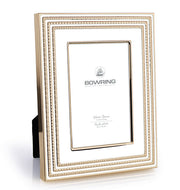 BOWRING - Carson White/Gold Accent 3.5 x 5in Frame