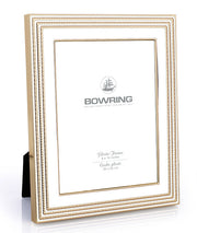 BOWRING - Carson White/Gold Accent 8 x 10in Frame