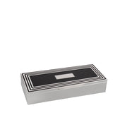 BOWRING - Carson Trinket Box Black/Silver Accent