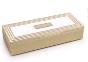 BOWRING - Carson Trinket Box White/Gold Accent