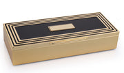 BOWRING - Carson Trinket Box Black/Gold Accent