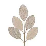 BOWRING - Leaf Stem Champagne Microbeads 63cm