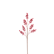 BOWRING - Berry Spray 66cm Burgundy Glitter