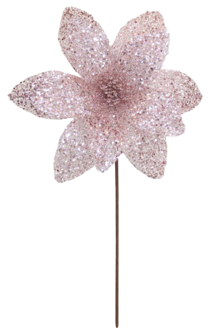 BOWRING - Poinsettia 31x55cm Blush Sequins