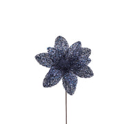 BOWRING - Poinsettia 31x55cm Midnight Blue Sequins