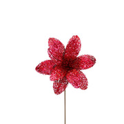 BOWRING - Poinsettia 31x55cm Burgundy Sequins