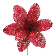 BOWRING - Poinsettia 31x55cm Burgundy Sequins