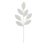 BOWRING - Leaf Stem 70cm White Sequins