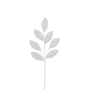 BOWRING - Leaf Stem 70cm White Sequins