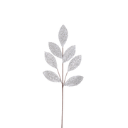 BOWRING - Leaf Stem 70cm Silver Sequins