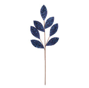 BOWRING - Leaf Stem 70cm Midnight Blue Sequins