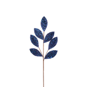 BOWRING - Leaf Stem 70cm Midnight Blue Sequins