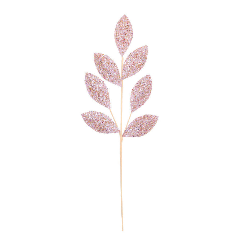 BOWRING - Leaf Stem 70cm Blush Sequins