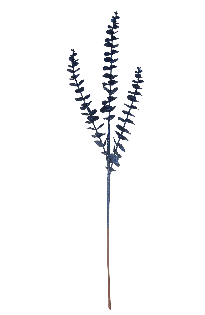 BOWRING - Eucalyptus 81cm Midnight Blue Glitter Spray