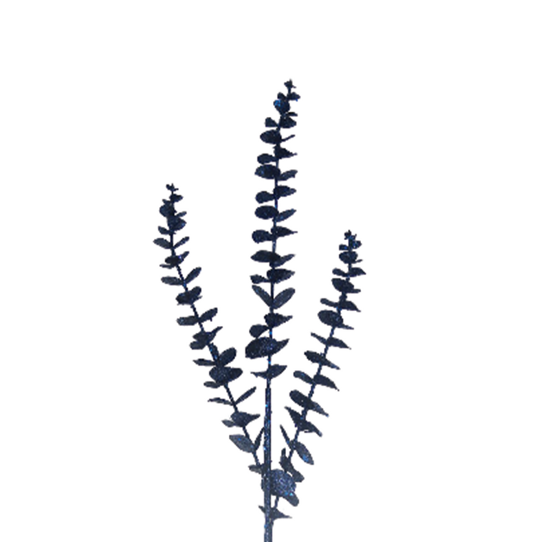 BOWRING - Eucalyptus 81cm Midnight Blue Glitter Spray