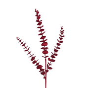BOWRING - Eucalyptus 81cm Burgundy Glitter Spray
