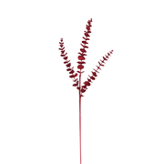 BOWRING - Eucalyptus 81cm Burgundy Glitter Spray