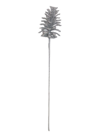 BOWRING - Pinecone 55cm Silver Iced Cluster