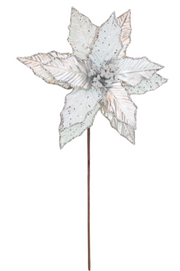 BOWRING - Poinsettia Stem Silver Beaded