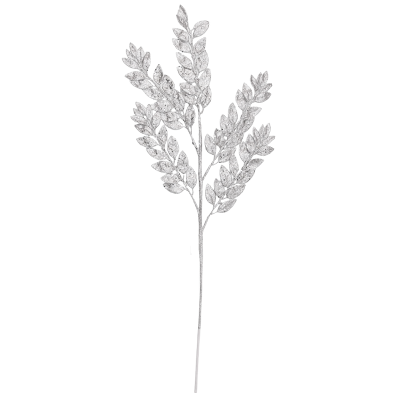 BOWRING - Leaf Cluster 86cm Silver Spray