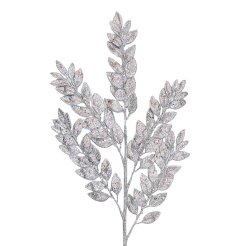 BOWRING - Leaf Cluster 86cm Silver Spray