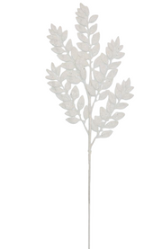 BOWRING - Leaf Cluster 86cm White Spray