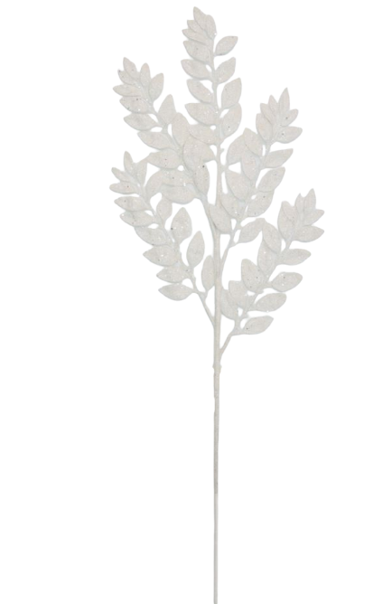 BOWRING - Leaf Cluster 86cm White Spray