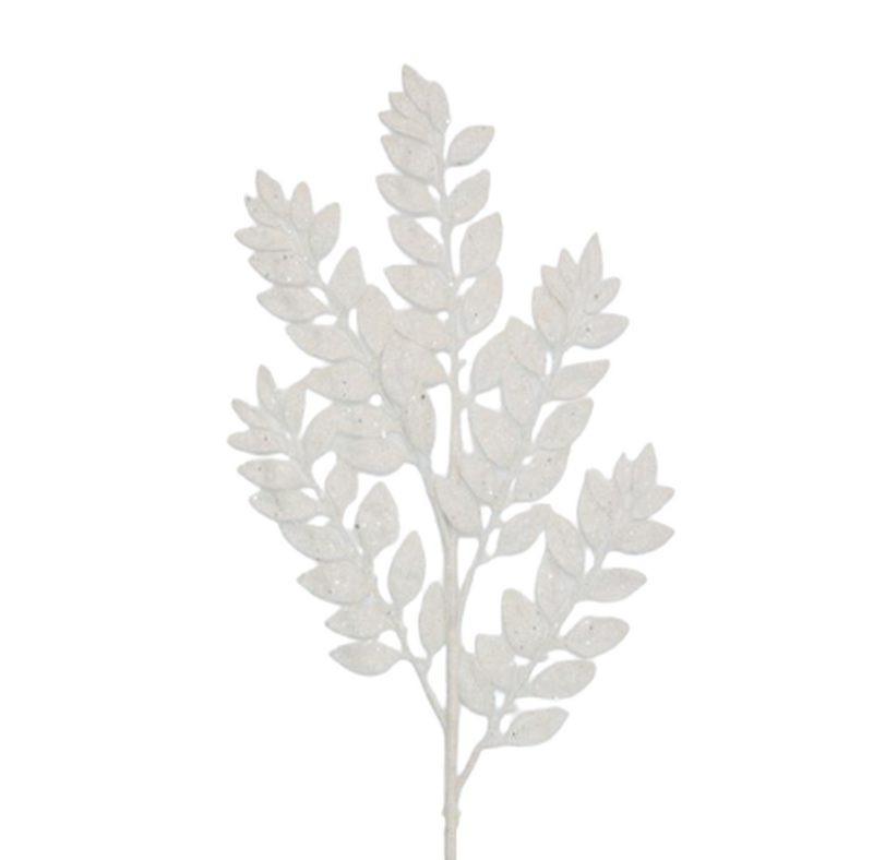 BOWRING - Leaf Cluster 86cm White Spray