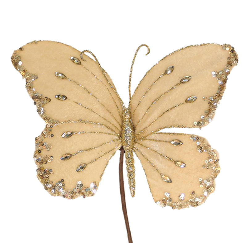 BOWRING - Butterfly 21cm Champagne Stem