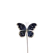 BOWRING - Butterfly 21cm Midnight Blue Stem