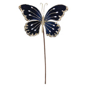 BOWRING - Butterfly 21cm Midnight Blue Stem