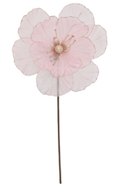 BOWRING - Magnolia 27x50cm Sheer Blush Stem